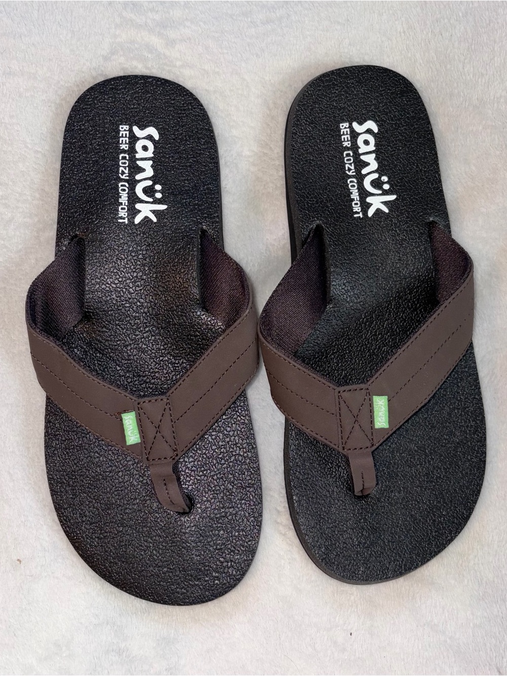 SANUK Beer Cozy Comfort Sandals sz 11